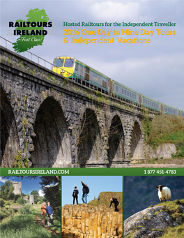 2016 One Day to Nine Day Tours & Independent Vacations