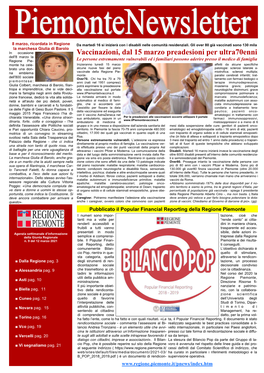 Pnews N. 9 Del 12 Marzo 2021