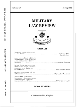 Military Law Review