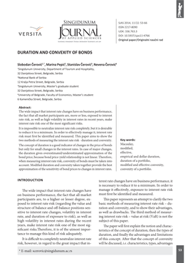 Duration and Convexity of Bonds