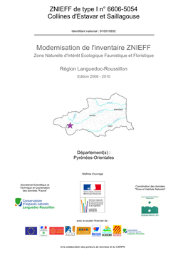 Fiche ZNIEFF Languedoc-Roussillon