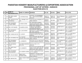 Pakistan Hosiery Manufacturers & Exporters Association