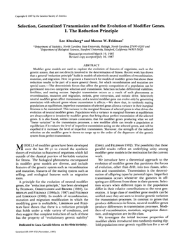 Selection, Generalized Transmission and the Evolution of Modifier Genes