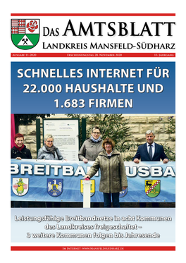 Schnelles Internet Für 22.000 Haushalte Und 1.683 Firmen