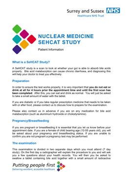 Nuclear Medicine Sehcat Study