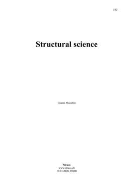 Structural Science