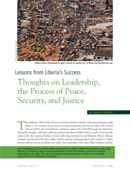 Thoughts on Leadership, the Process of Peace, Security, and Justice