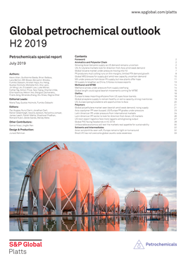 Global Petrochemical Outlook H2 2019