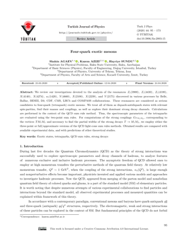 Four-Quark Exotic Mesons