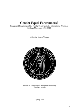 Gender-Equal-Forerunners-.Pdf (1.363Mb)