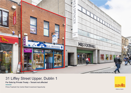 31 Liffey Street Upper, Dublin 1 for Sale by Private Treaty – Tenant Not Affected