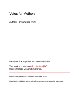 Votes for Mothers