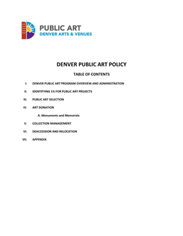 Public Art Policy