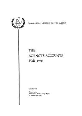 The Agency's Accounts for 1966