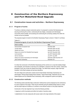 8 Construction of the Northern Expressway and Port Wakefield Road Upgrade