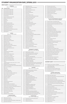 Student Organization Fair | Spring 2019