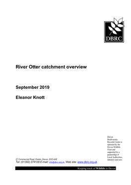 River Otter Catchment Overview (2019)