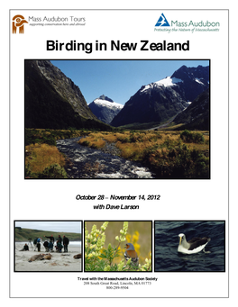 Birding in New Zealand