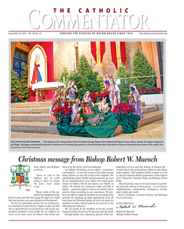 Christmas Message from Bishop Robert W. Muench