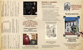 Download a Copy of Our Museum Membership Brochure