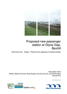 Proposed New Passenger Station at Glyne Gap, Bexhill Confidential