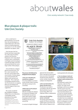 Blue Plaques & Plaque Trails