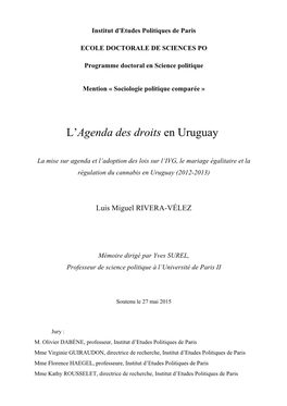 L'agenda Des Droits En Uruguay