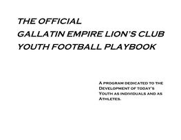 The Official Gallatin Empire Lion's Club Youth Football