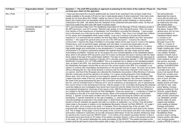 Full Name Organisation Details Comment ID Question 1 - the Draft SPD Provides an Approach to Planning for the Future of the Seafront