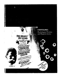 ·Cointelpro: Psychological Warfare and Magnum Justice
