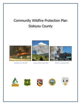 Community Wildfire Protection Plan Siskiyou County