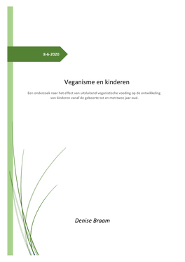 Veganisme En Kinderen