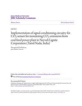 Implementation of Signal Conditioning Circuitry for CO2 Sensor For