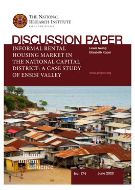 Informal Rental Housing Market in the National Capital District