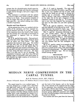 MEDIAN NERVE COMPRESSION in the CARPAL TUNNEL on September 23, 2021 by Guest