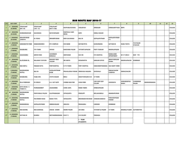 BUS ROUTE MAP 2016-17 S.No BUS CODE 1 2 3 4 5 6 7 8 9 10 11 12 13