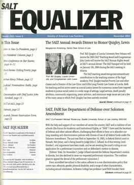 SALT Equalizer, Vol. 2003, Issue 4