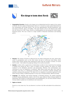 Ten Things to Know About Zurich