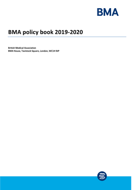 BMA Policy Book 2019-2020