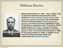 William Rarita