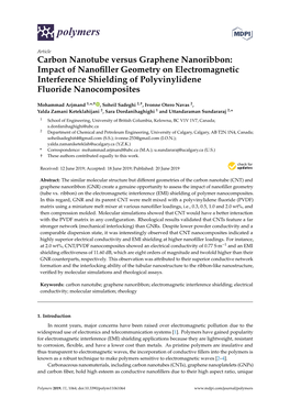 Carbon Nanotube Versus Graphene Nanoribbon: Impact of Nanofiller