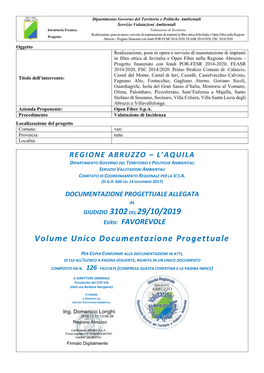 GIUDIZIO 3102DEL 29/10/2019 Volume Unico Documentazione