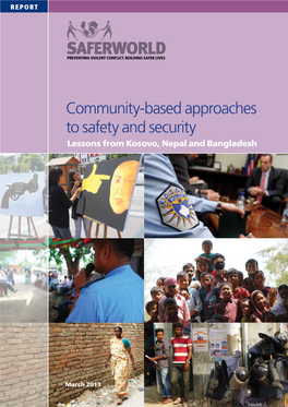 Community-Based Approaches to Safety and Security