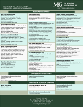 Updated Pricing Sheet