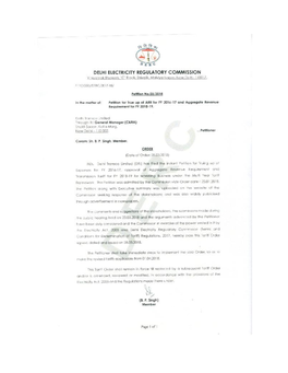 Delhi Transco Limited Tariff Order Fy 2018-19