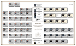 SEATING PLAN LEGISLATIVE ASSEMBLY of SASKATCHEWAN