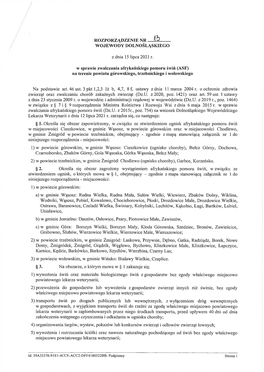 Rozporządzenie Nr 13 Wojewody Dolnośląskiego Z Dnia 15 Lipca