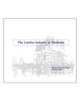 The Lumber Industry in Manitoba