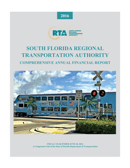 South Florida Regional Transportation Authority Comprehensive Annual Financial Report