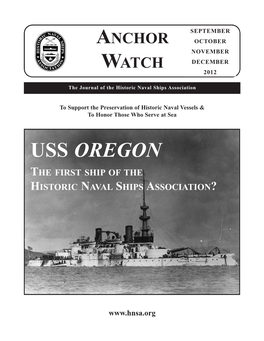 Fall 2012 AW:Winter 2006 HNSA Anchor Watch.Qxd 8/28/2012 2:29 PM Page 1